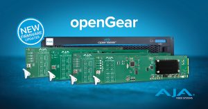 AJA openGear Firmware Updates
