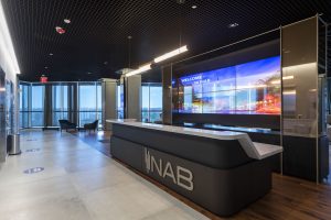 LGs transparent OLED at NAB Headquarters