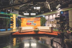 LG dvLED displays on an indoor broadcast stage