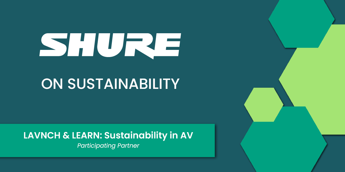 Sustainability Featured Image Graphic Shure