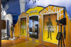 Using AR, museum visitors can place themselves in numerous historical and modern-day professions.