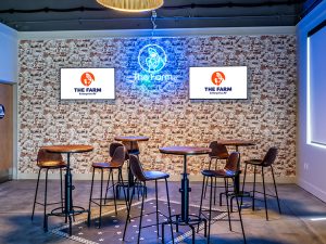 The Farm AV Farmhouse in the Bay Area.