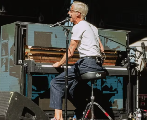 Something Corporate wrapped its piano using Christie MicroTiles LED. Photo credit: Connor Lenihan.